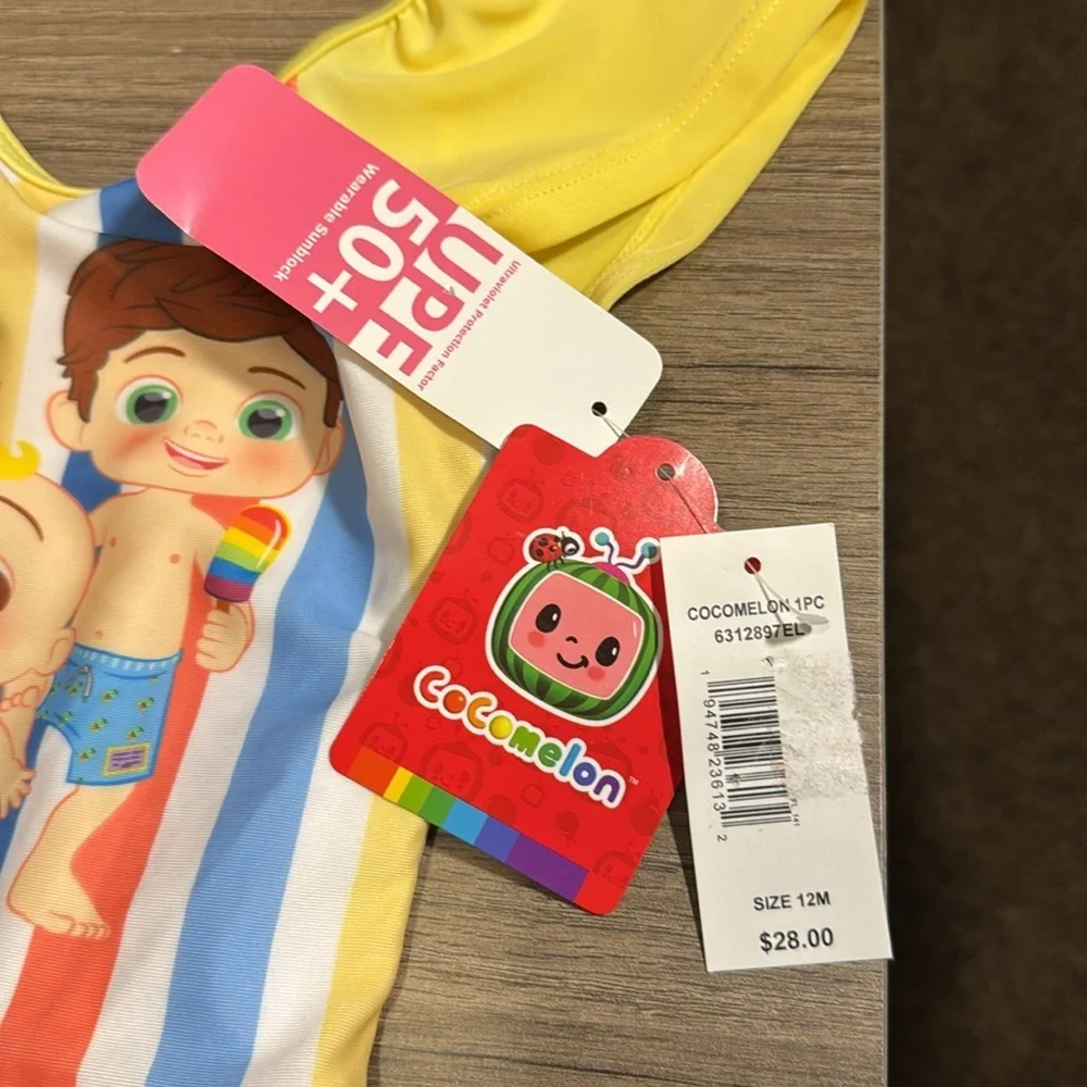 3 item bundle 2 items NWT 2 swimsuits and a girls dress 12m pink swimsuit 12-18m